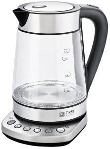GLASS WATER KETTLE, 360°, 1.7L, MAX 2.200W, VAR. TEMPERATURE