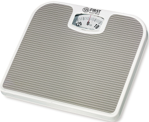 BATHROOM SCALE, MECHANICAL, 130KG, GREY