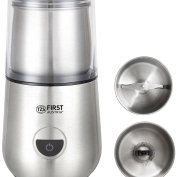 COFFEE GRINDER + CHOPPER, 2 IN 1, STAINLESS, 200W