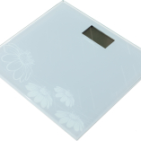 BATHROOM SCALE, DIGITAL, GLASS, 150KG/100G, GREY