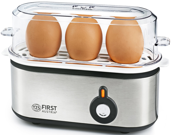 EGG BOILER, 210W, 3 EGG, SSTAINLESS STEEL, BUZZER