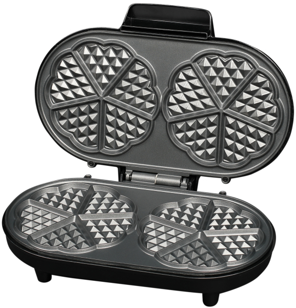 DOBLE WAFFLE MAKER WITH ADJ. THERMOSTAT, 1000W, NON STICK