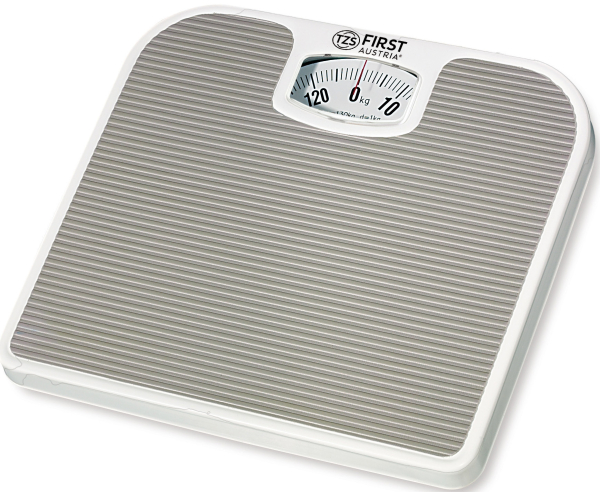 BATHROOM SCALE, MECHANICAL, 130KG, GREY
